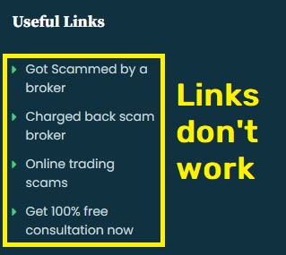 Expertfundsrecovery scam broken links 2