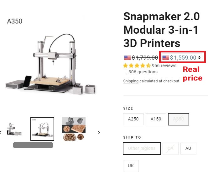 3d printer real price
