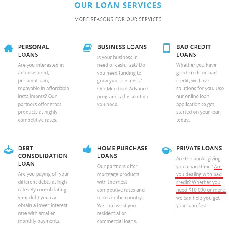 Benchmark Financial Loans benchmarkfinancialloans scam easy loan 2