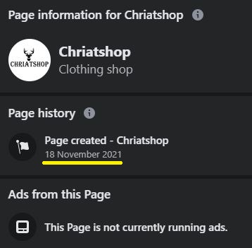 chriatshop scam facebook page 1