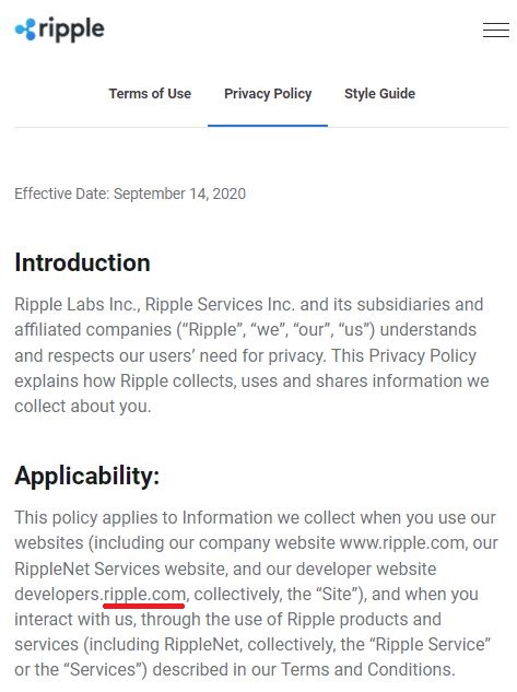 ripple.com.lc scam fake privacy policy