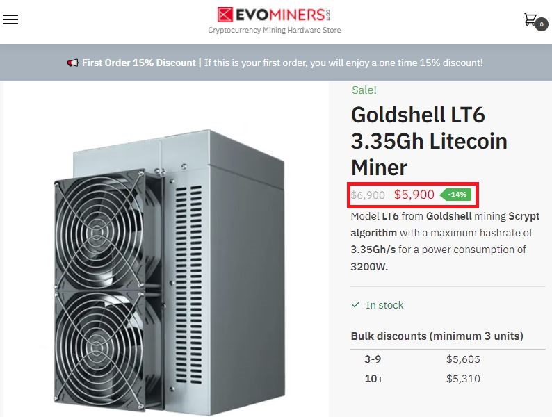 Evominers scam goldshell fake price