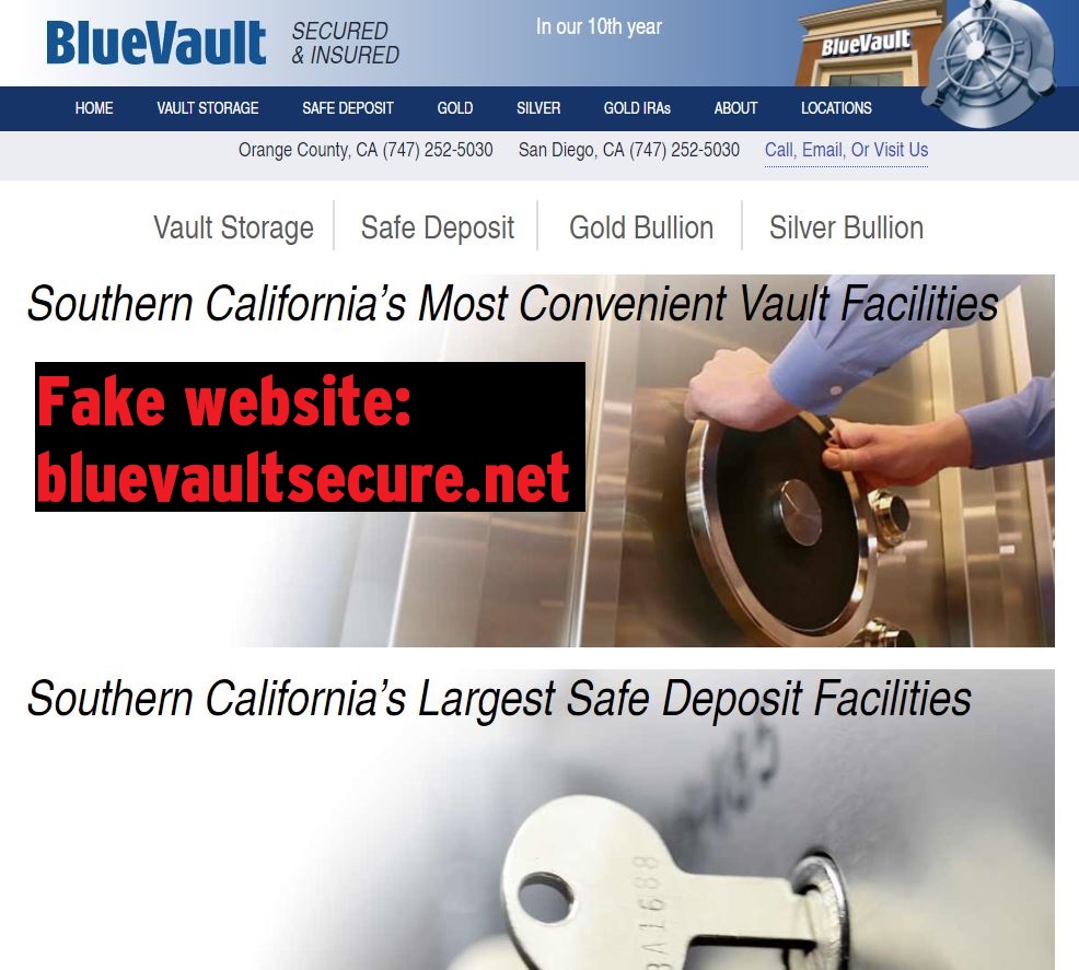 Bluevaultsecure.net scam 