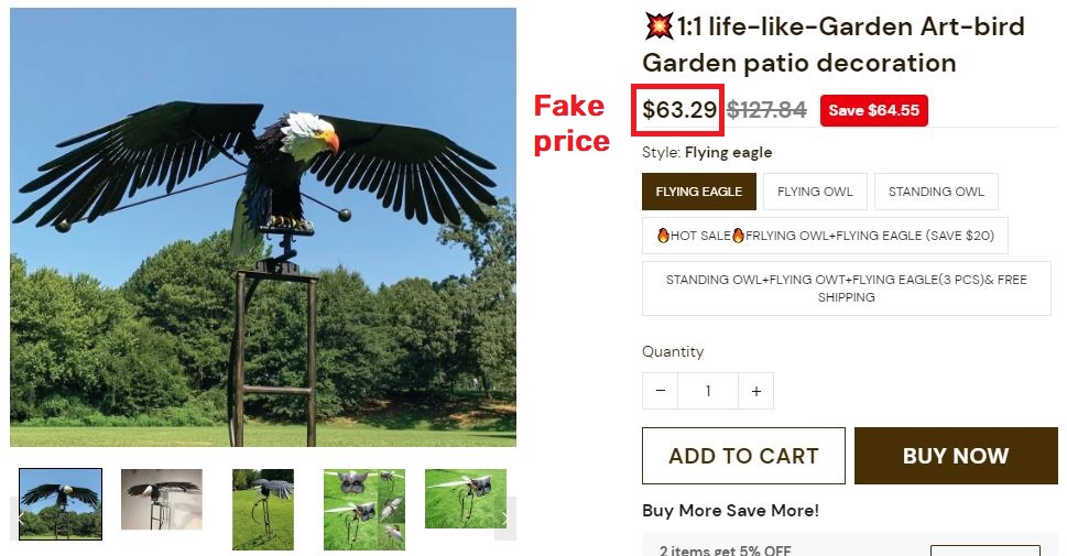 fahamart scam patio eagle fake price