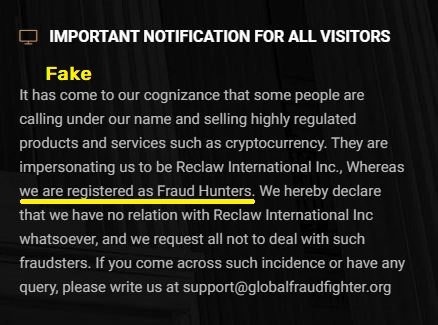 global fraud fighters globalfraudfighter scam fake registration