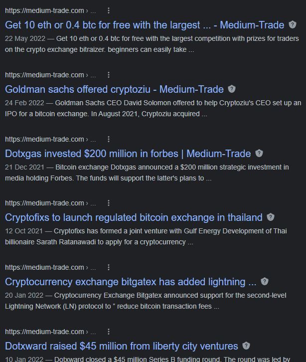 medium-trade fake crypto news site google result