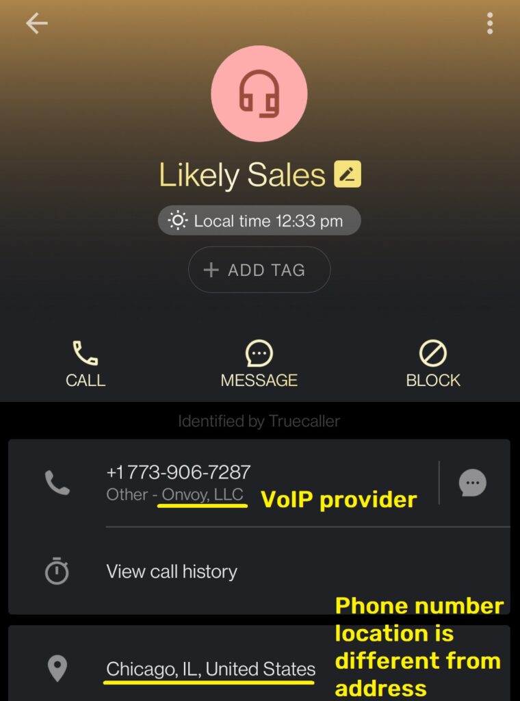 Ladderstrade scam voip phone number