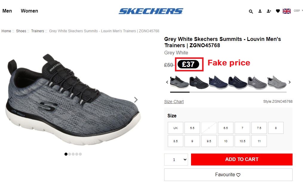 Skechersfactoryoutletsuk fake price 2