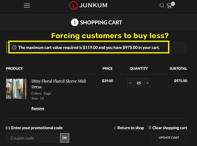 junkum scam fake purchase limit