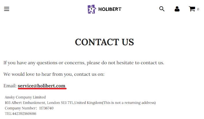 holibert scam contact details