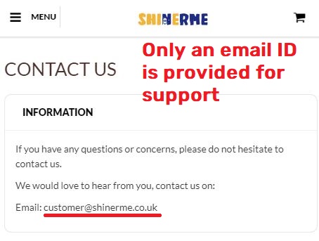 Shinerme scam contact details
