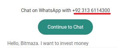 bitmaza scam whatsapp number +92 313 611 4300