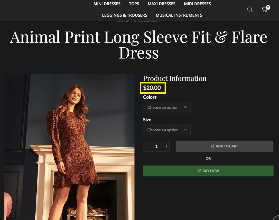 junkum scam animal print dress fake price