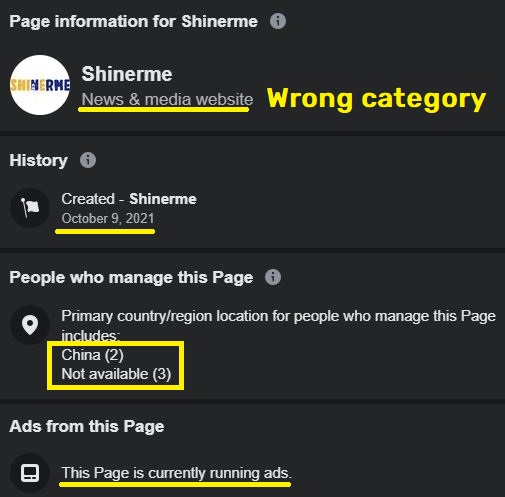 Shinerme scam facebook 2