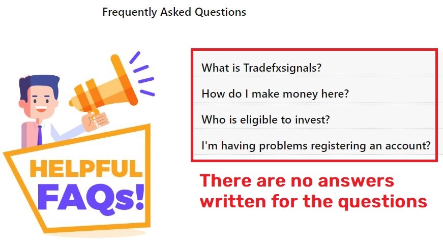 Tradefxsignals scam fake faqs