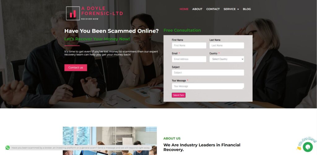 adoyleforensic-ltd scam home page