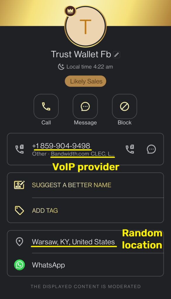 adoyleforensic-ltd scam whatsapp voip