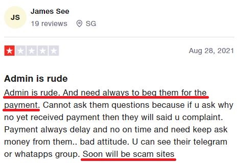 yeinholdings scam trustpilot review