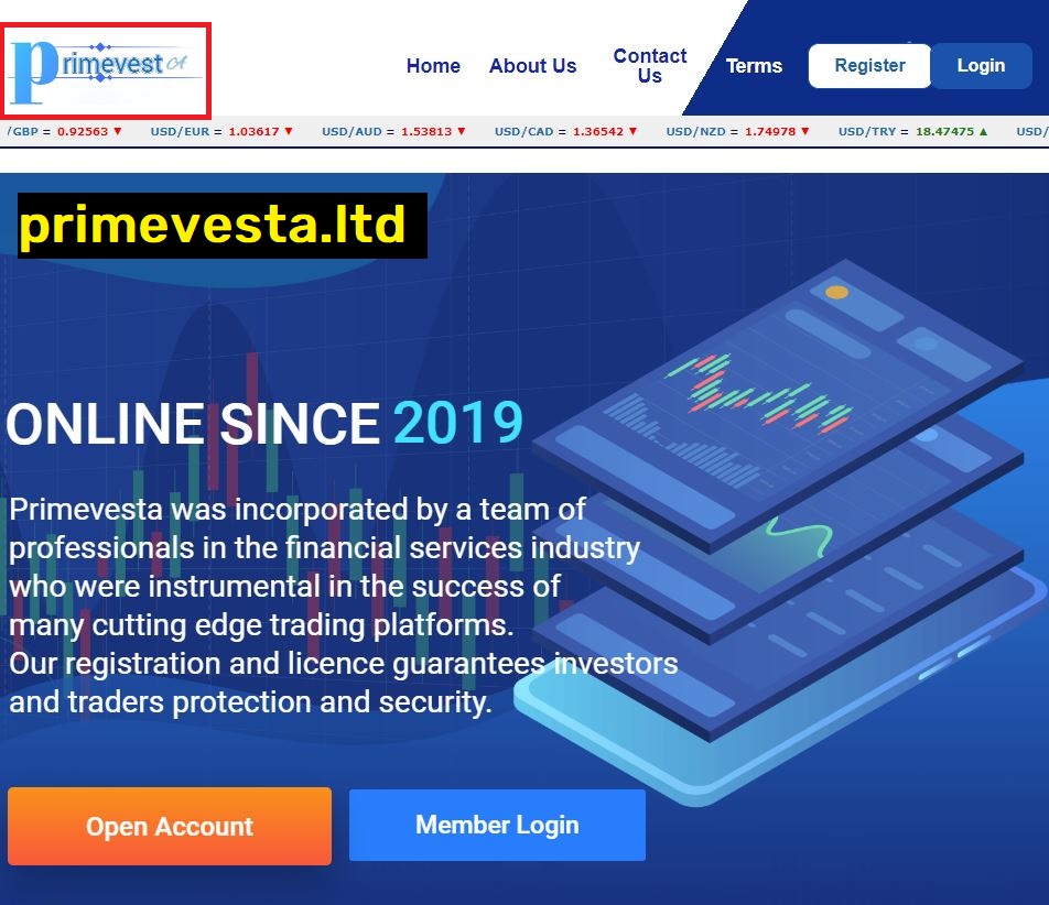 primevesta ltd scam home page