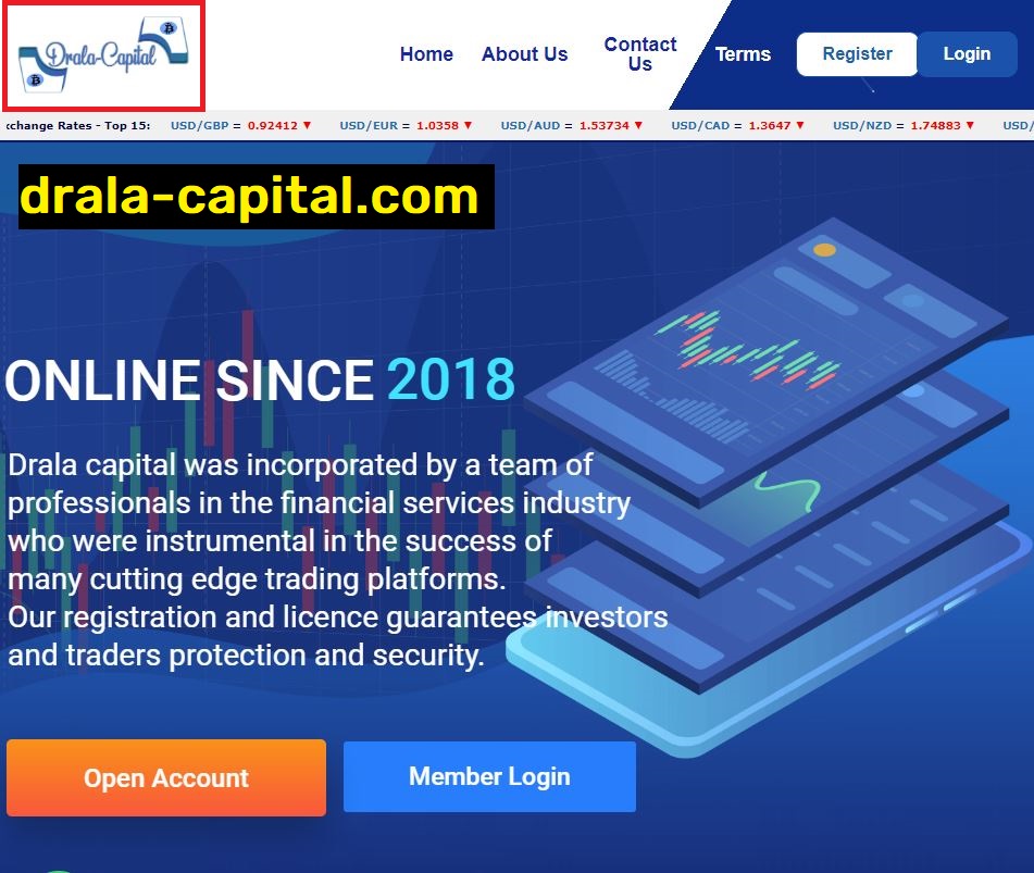 drala-capital scam home page