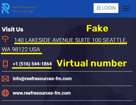 reefresources-fm reef resources ltd scam fake contact details
