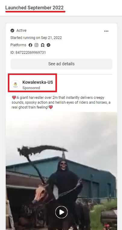 kowalewska store scam facebook ads