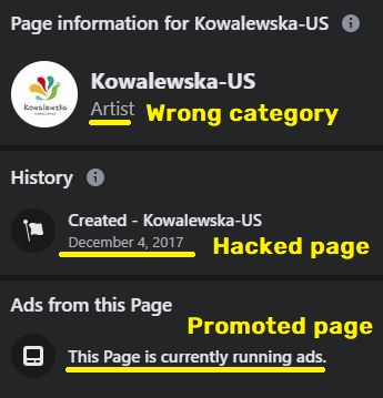 kowalewska store scam facebook page 1