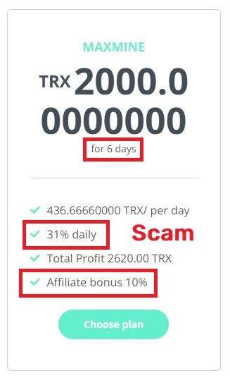 maxmine scam investment plan