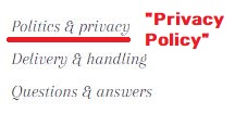 fake privacy policy