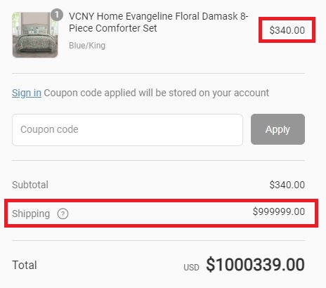bonepath scam fake cart shipping charge