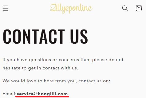 Zillyeponline scam email ID honglili