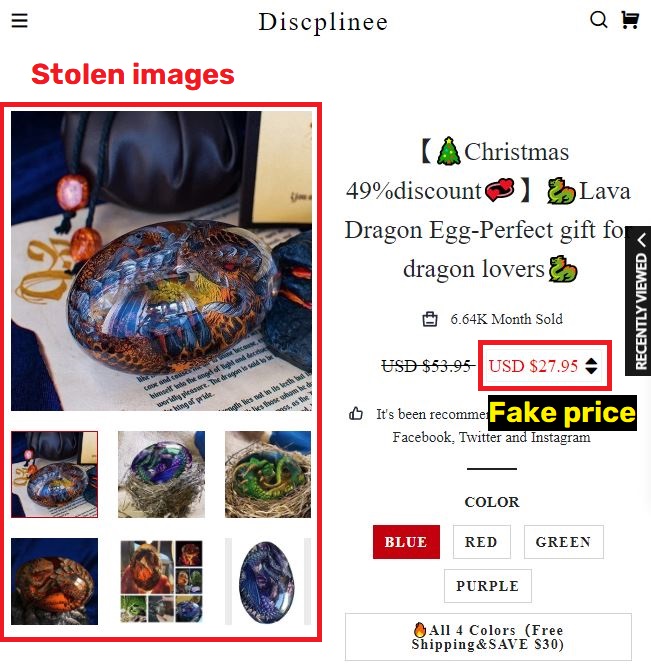 discplinee scam lava dragon egg stolen images