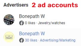 bonepath scam facebook ad accounts