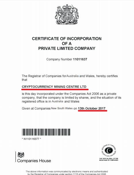 Xixuminer scam fake company registration certificate 2