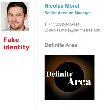 definite area definitearea scam nicholas morel fake identity