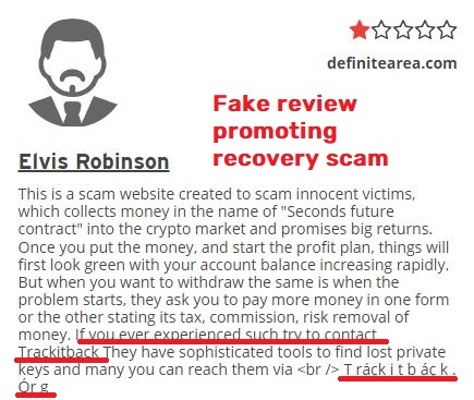 trackitback scam fake review