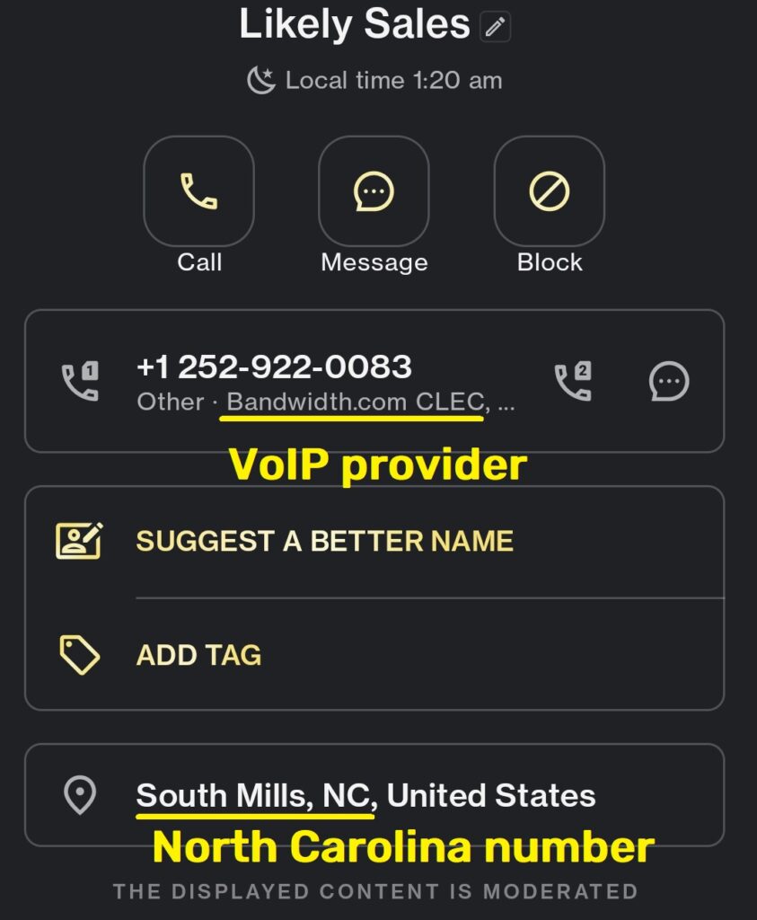 Chainrecoup scam voip phone number 