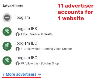 Ibogism scam facebook ad accounts