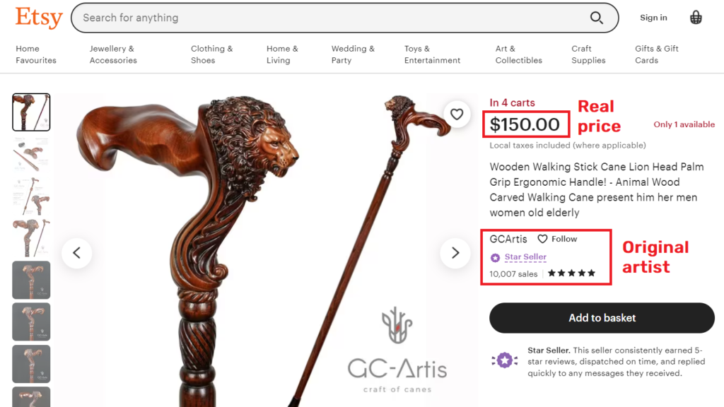 gc-artis lion cane real price