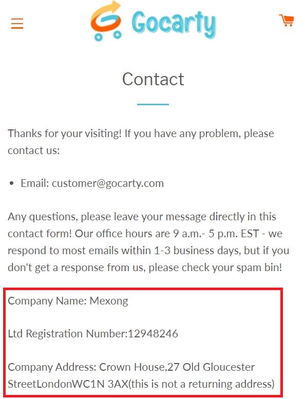 mexong limited contact details on scam website 3
