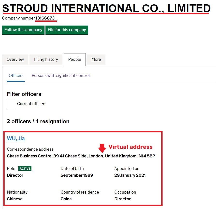 stroud international limited scam officers