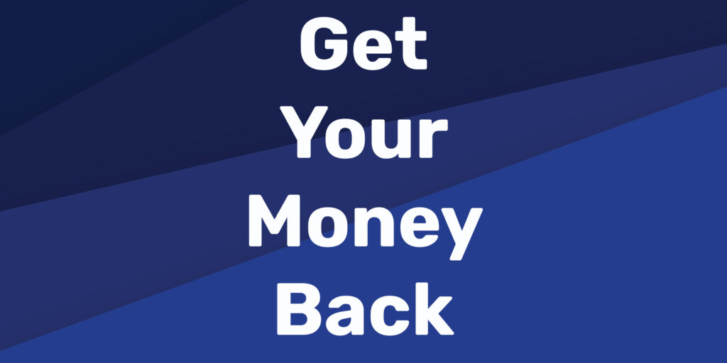how to get your money back from a scam banner