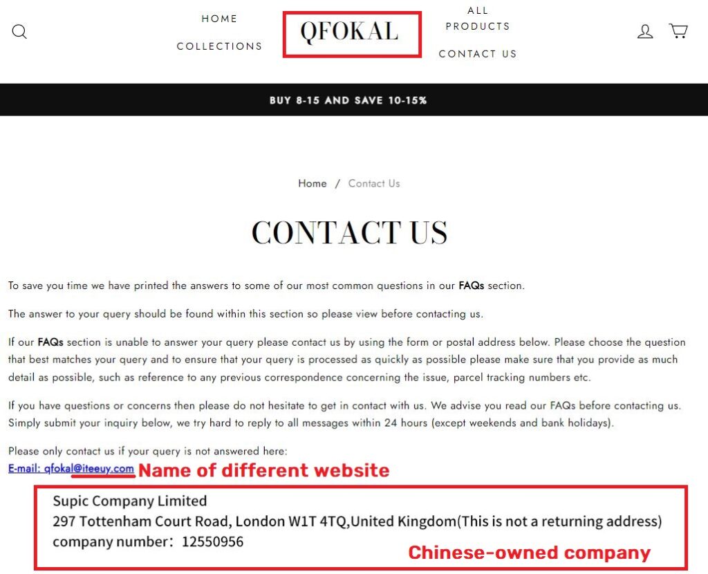 qfokal supic company limited shopping scam