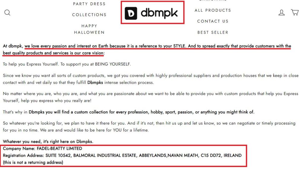 dbmpk fadel-beatty uniqueness shopping scam website
