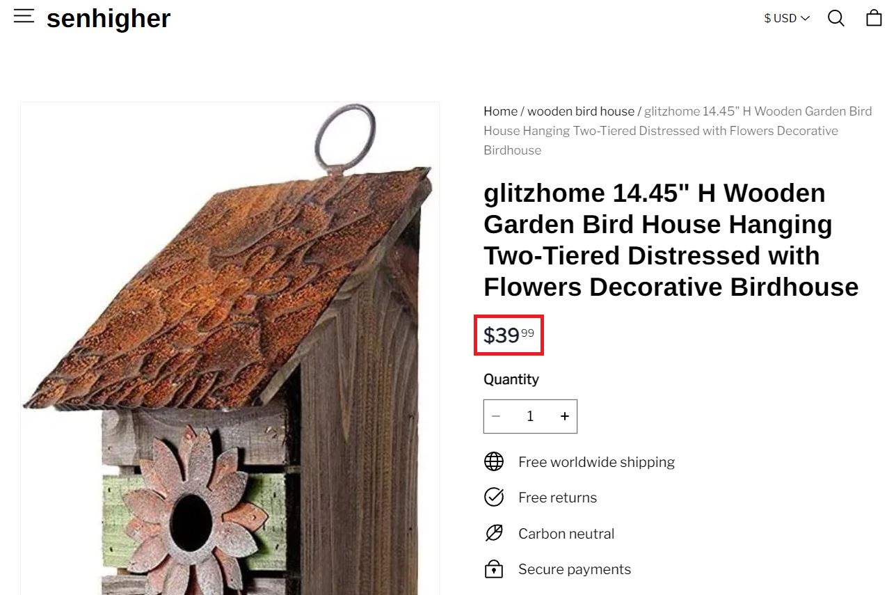 bingoobag changding trading limited scam bird house fake price 2