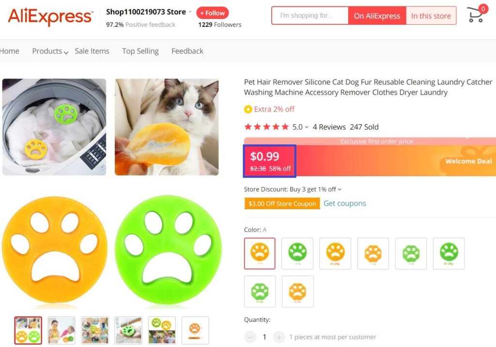 aliexpress pet hair remover real price