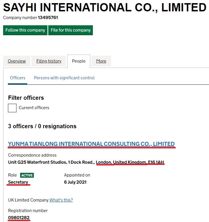 sweataetoo scam sayhi international co., limited uk registration 3