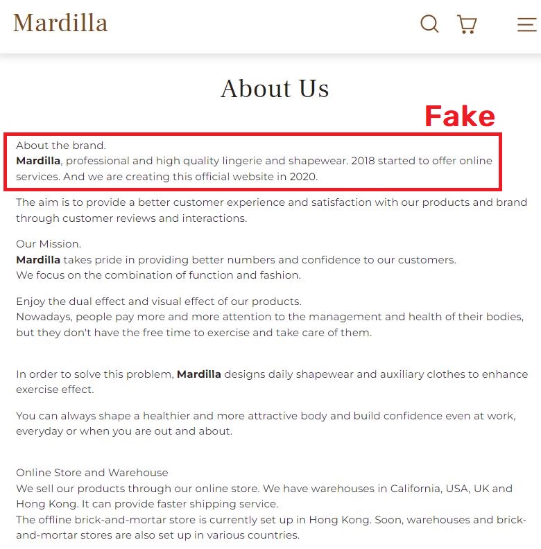 mardilla scam fake website age