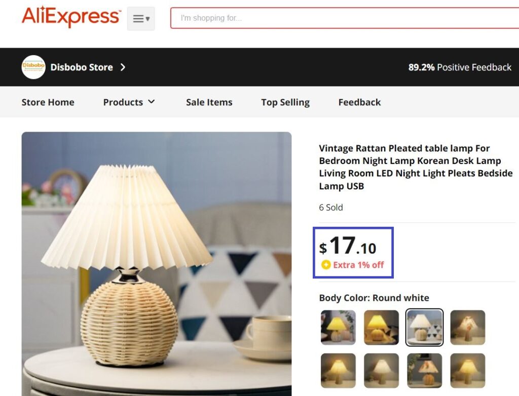 aliexpress rattan lamp real price