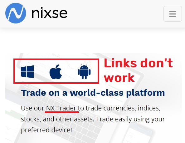 nixse scam fake apps